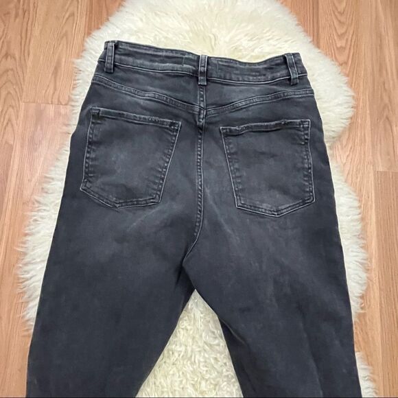 Free People We the Free Faded Black High Waist Button Fly Jeans 28 - Picture 4 of 9